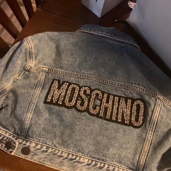 Moschino H&M Short Rhinestone Jacket Size M - Picture 2 of 5